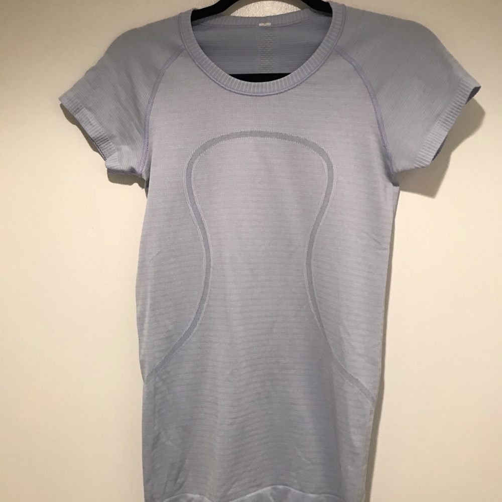 Lululemon Swiftly Tee in light blue